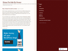 Tablet Screenshot of canadahomeforsale.wordpress.com