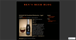 Desktop Screenshot of bensbeerblog.wordpress.com