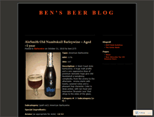 Tablet Screenshot of bensbeerblog.wordpress.com