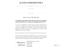 Tablet Screenshot of alessandrobonora.wordpress.com