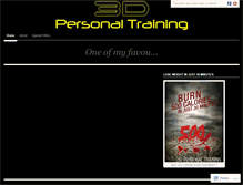 Tablet Screenshot of 3dpersonaltraining.wordpress.com