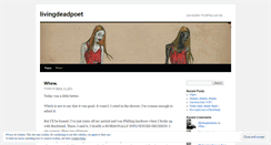 Desktop Screenshot of livingdeadpoet.wordpress.com