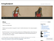 Tablet Screenshot of livingdeadpoet.wordpress.com