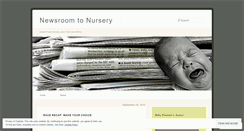 Desktop Screenshot of newsroomtonursery.wordpress.com