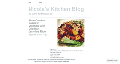 Desktop Screenshot of nicoleskitchenblog.wordpress.com