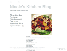 Tablet Screenshot of nicoleskitchenblog.wordpress.com