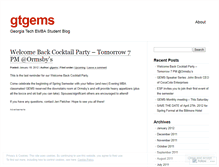 Tablet Screenshot of gtgems.wordpress.com