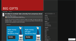 Desktop Screenshot of biggifts.wordpress.com