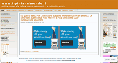 Desktop Screenshot of irpinianelmondo.wordpress.com