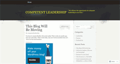 Desktop Screenshot of competentleadership.wordpress.com