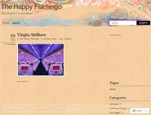 Tablet Screenshot of happyflamingo.wordpress.com