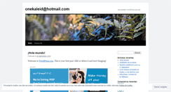 Desktop Screenshot of onekaleid.wordpress.com