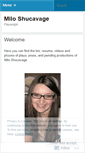Mobile Screenshot of miloshucavage.wordpress.com