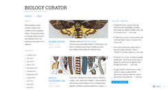 Desktop Screenshot of biologycurator.wordpress.com