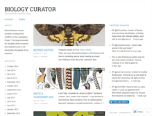 Tablet Screenshot of biologycurator.wordpress.com