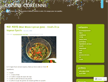 Tablet Screenshot of cuisinecoreenne.wordpress.com