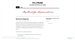 Desktop Screenshot of imamodel.wordpress.com