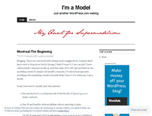 Tablet Screenshot of imamodel.wordpress.com