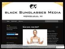 Tablet Screenshot of blacksunglassesmedia.wordpress.com