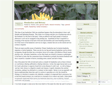 Tablet Screenshot of nherbs.wordpress.com