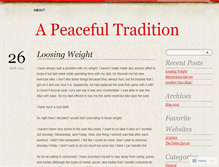 Tablet Screenshot of apeacefultradition.wordpress.com