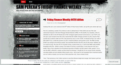 Desktop Screenshot of fridayfinance.wordpress.com