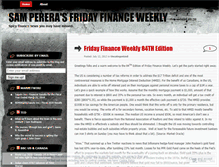 Tablet Screenshot of fridayfinance.wordpress.com