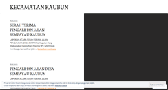 Desktop Screenshot of kecamatankaubun.wordpress.com