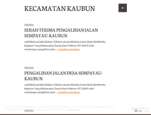 Tablet Screenshot of kecamatankaubun.wordpress.com