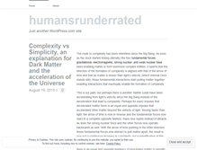 Tablet Screenshot of humansrunderrated.wordpress.com