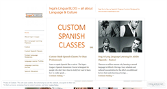 Desktop Screenshot of ingaslingua.wordpress.com