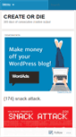 Mobile Screenshot of createordie365.wordpress.com
