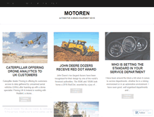 Tablet Screenshot of motoren.wordpress.com
