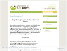Tablet Screenshot of elementsofbalance.wordpress.com