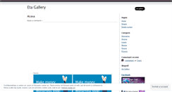 Desktop Screenshot of etagallery.wordpress.com