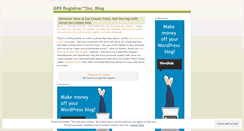 Desktop Screenshot of gpsregistrar.wordpress.com