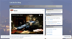 Desktop Screenshot of iamtheevilblog.wordpress.com