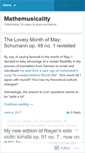 Mobile Screenshot of mathemusicality.wordpress.com