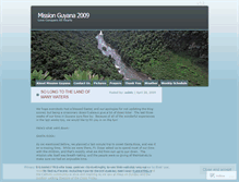 Tablet Screenshot of missionguyana2009.wordpress.com