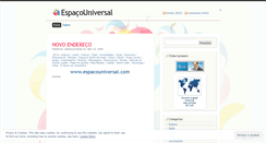 Desktop Screenshot of espacouniversal.wordpress.com