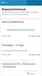 Mobile Screenshot of espacouniversal.wordpress.com