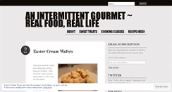 Desktop Screenshot of intermittentgourmet.wordpress.com