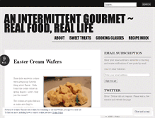 Tablet Screenshot of intermittentgourmet.wordpress.com