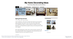 Desktop Screenshot of myhomedecorating.wordpress.com