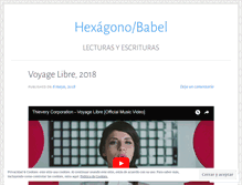 Tablet Screenshot of hexagonobabel.wordpress.com