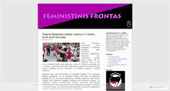 Desktop Screenshot of feministinisfrontas.wordpress.com