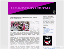Tablet Screenshot of feministinisfrontas.wordpress.com