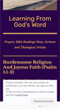 Mobile Screenshot of learningfromgodsword.wordpress.com