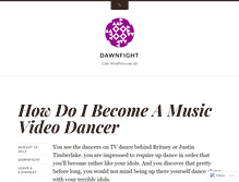 Tablet Screenshot of dawnfight.wordpress.com