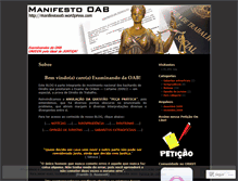 Tablet Screenshot of manifestooab.wordpress.com